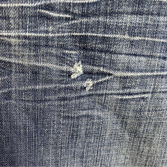 Pepe Jeans London Dark Wash Relaxed Jeans Jewel Studded Cross Grunge Worn 44x33 - Picture 12 of 16